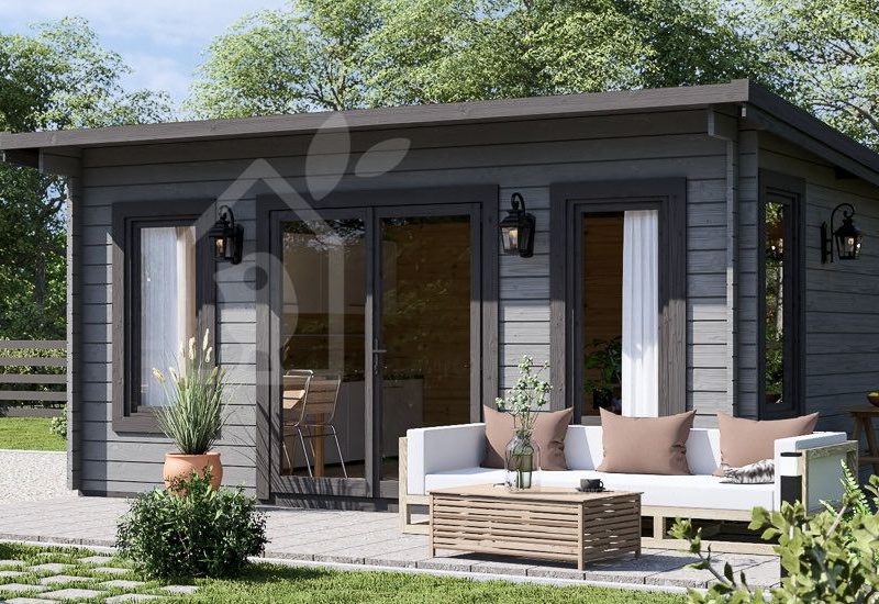 Деревянная садовая беседка ESSEX (34 мм), 5х4 м, 20 м²