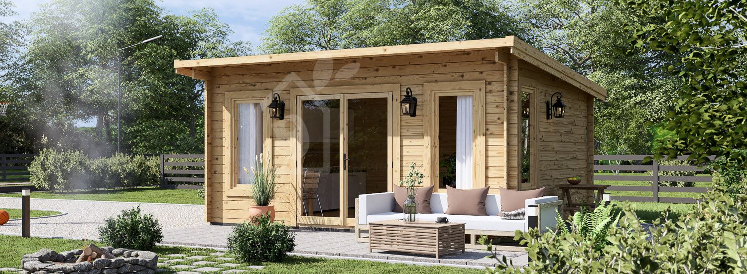 Деревянная садовая беседка ESSEX (34 мм), 5х4 м, 20 м² — изображение 5