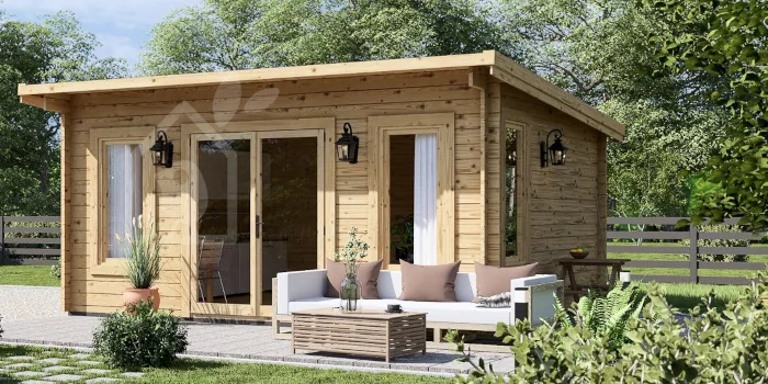 Деревянная садовая беседка ESSEX (34 мм), 5х4 м, 20 м